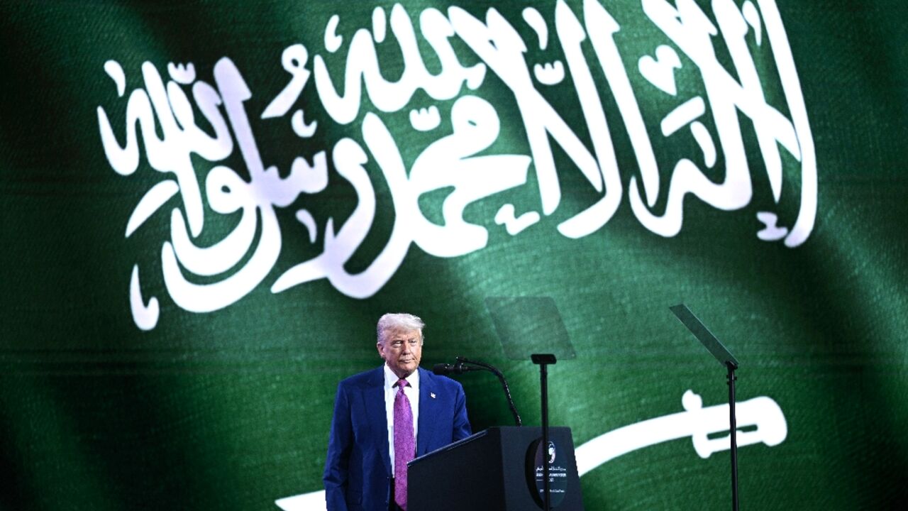 US President Donald Trump was kicking off a multi-day visit to the Gulf US President Donald Trump was kicking off a multi-day visit to the Gulf