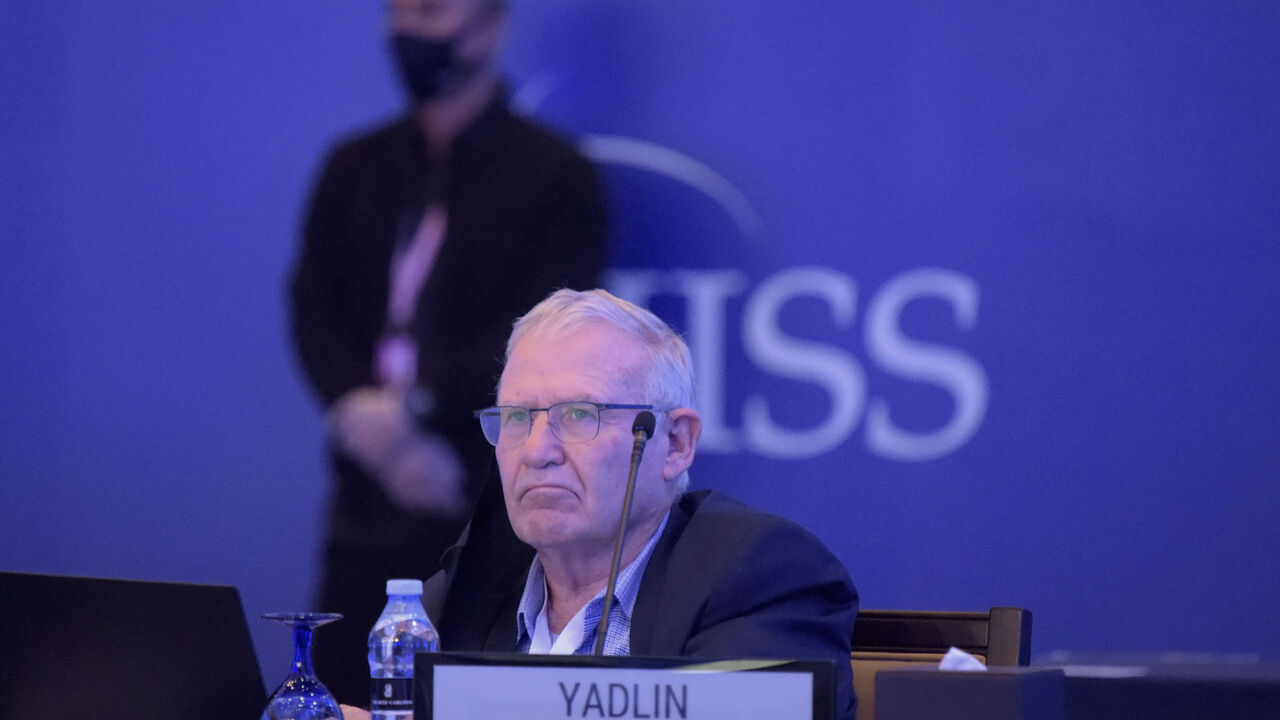 Retired Israeli general and Executive Director of Tel Aviv University's Institute for National Security Studies (INSS) Amos Yadlin attends a session at the Manama Dialogue security conference in the Bahraini capital on December 5, 2020. (Photo by Mazen Mahdi / AFP) (Photo by MAZEN MAHDI/AFP via Getty Images)
