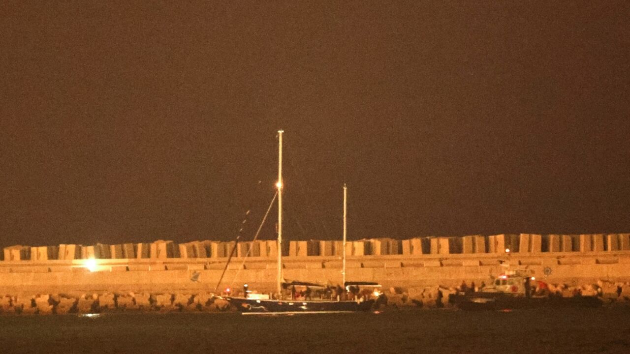 The Madleen set sail from Italy on June 1 to raise awareness of food shortages in the war-ravaged Gaza Strip The Madleen set sail from Italy on June 1 to raise awareness of food shortages in the war-ravaged Gaza Strip