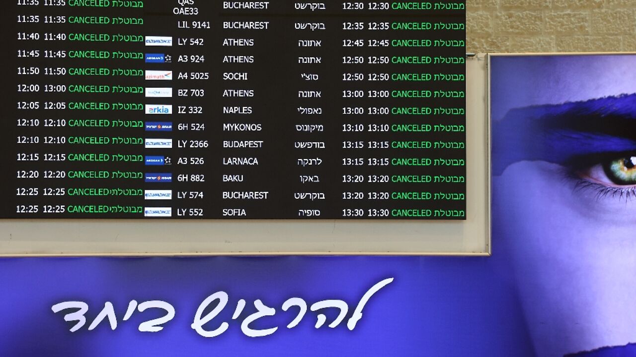 Airlines halted flights to and from Tel Aviv following Israel's strikes in Iran Airlines halted flights to and from Tel Aviv following Israel's strikes in Iran
