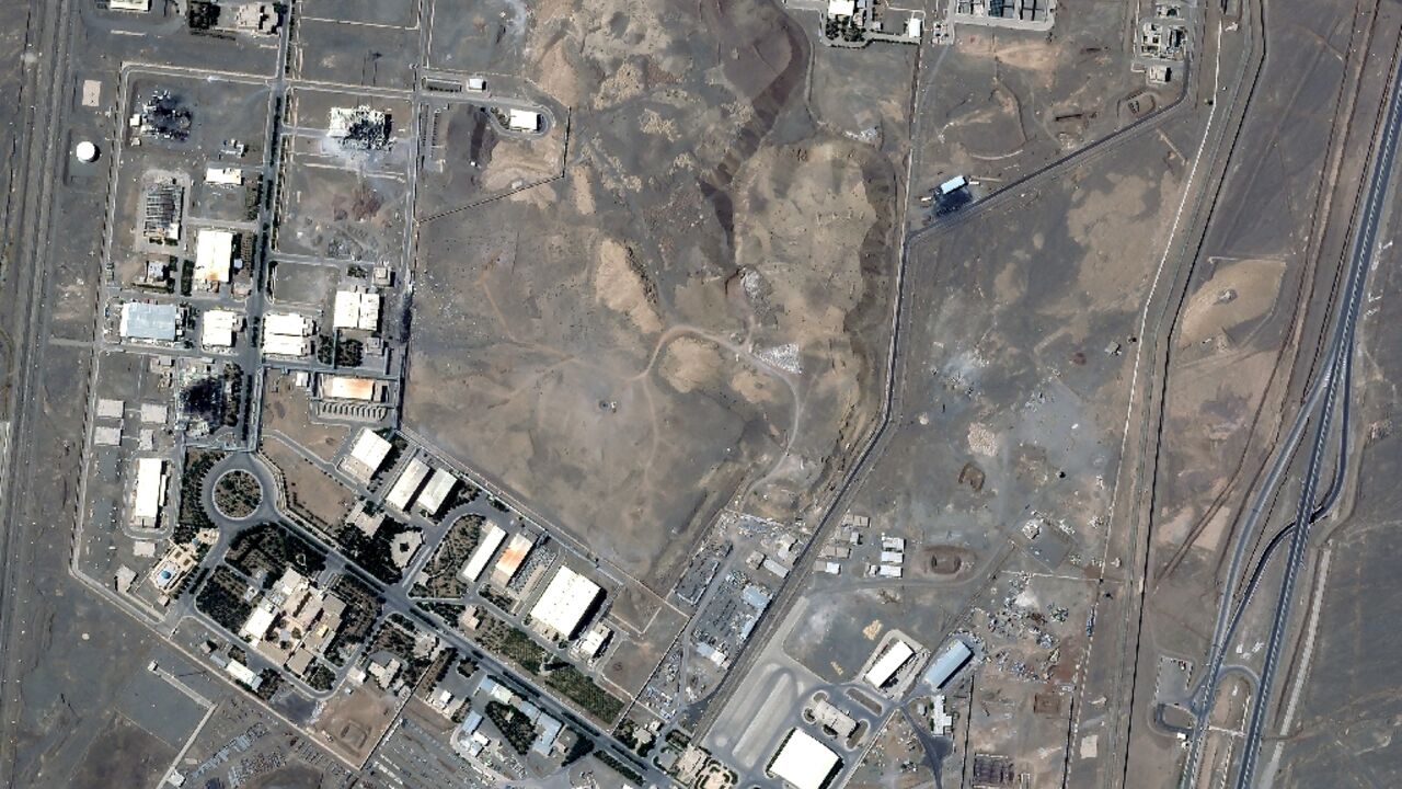 A view of the Natanz nuclear enrichment facility in central Iran after US military strikes A view of the Natanz nuclear enrichment facility in central Iran after US military strikes