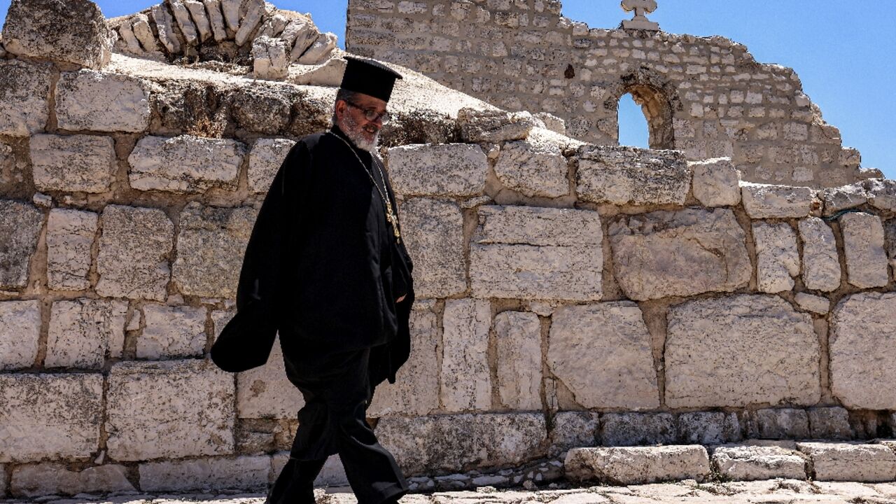 The Church of Saint George in Taybeh, in the occupied West Bank, dates back to the 5th century The Church of Saint George in Taybeh, in the occupied West Bank, dates back to the 5th century