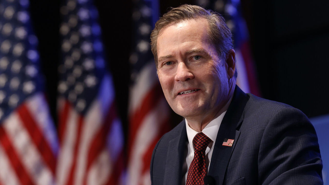 National Security Advisor Michael Waltz speaks on a panel titled Designing the DoD for the 21st Century Battlefield at the Hill and Valley Forum at the U.S. Capitol on April 30, 2025 in Washington, DC.