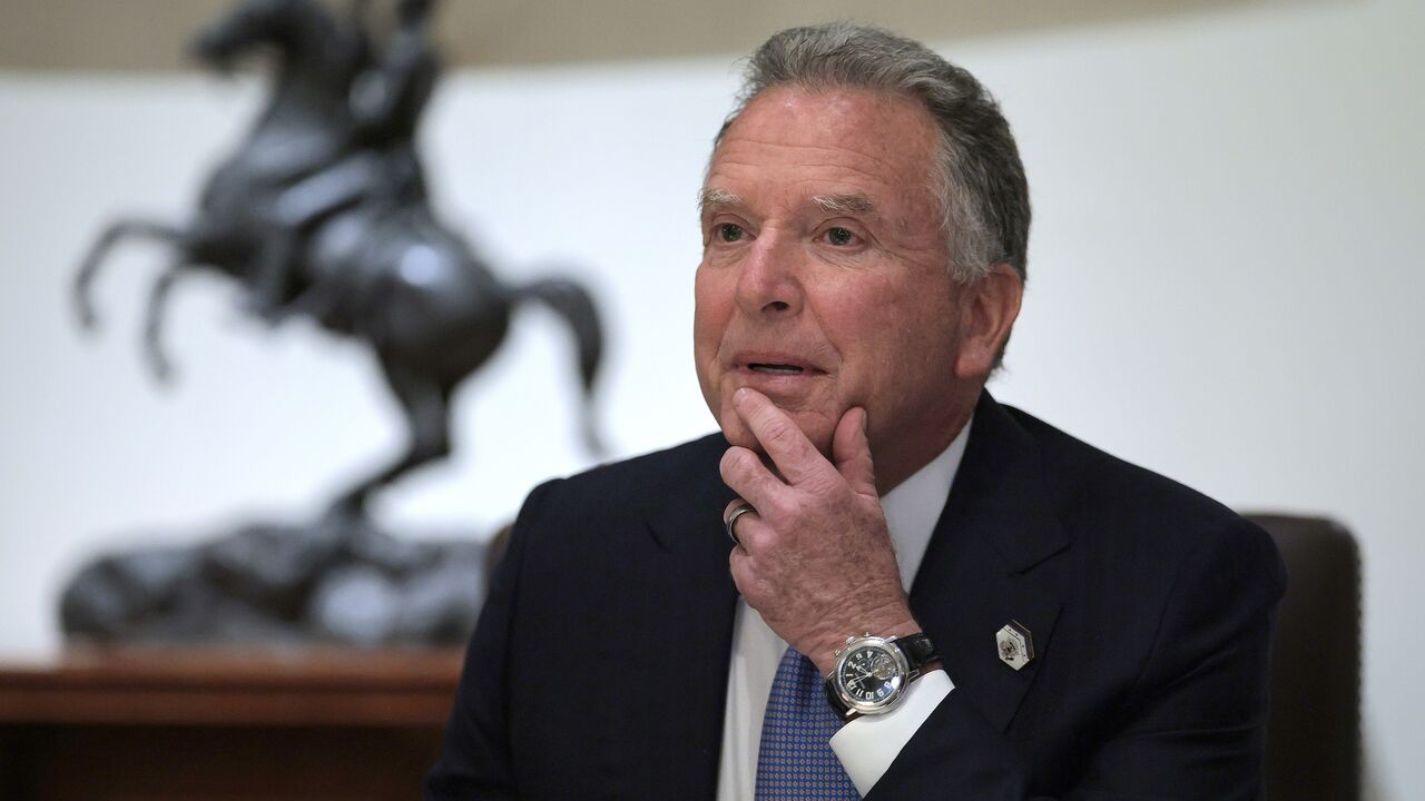 Special envoy Steve Witkoff speaks as President Donald Trump holds a cabinet meeting with members of his administration in the White House on Aug. 26, 2025, in Washington, DC.