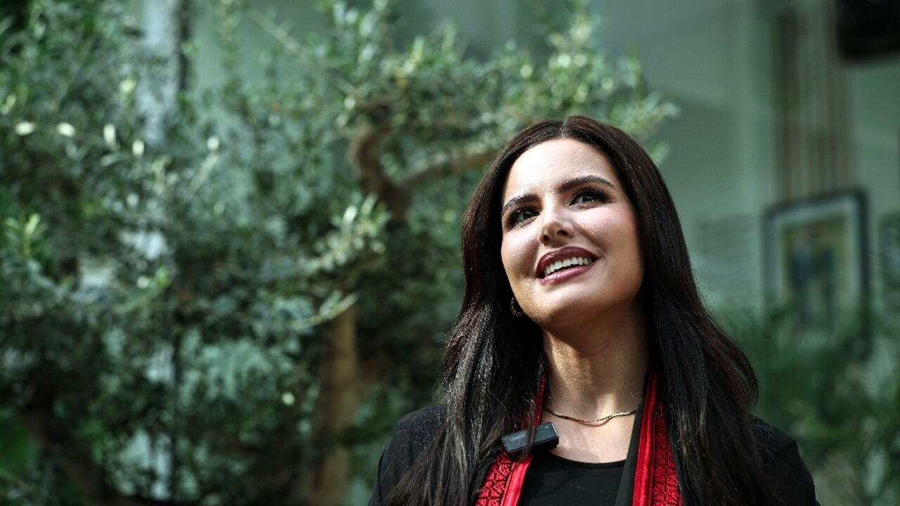 Nadeen Ayoub, who will compete as the first ever Miss Palestine in the Miss Universe pageant in November Nadeen Ayoub, who will compete as the first ever Miss Palestine in the Miss Universe pageant in November