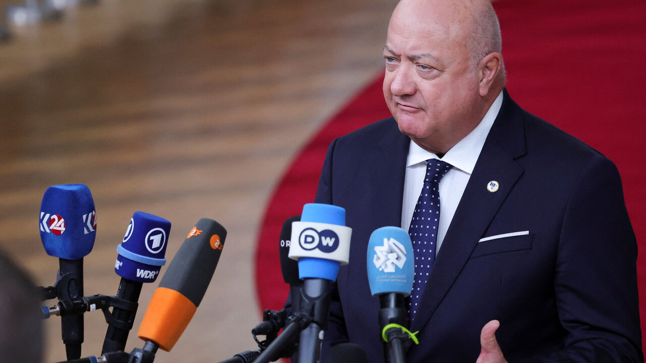 Austria's Chancellor Christian Stocker attends the Euro Summit in Brussels, Belgium, October 23, 2025. REUTERS/Yves Herman