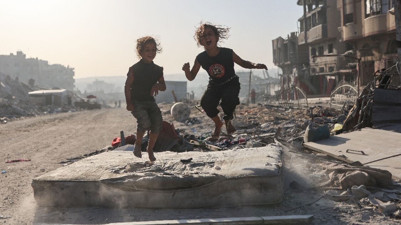 In Gaza, civilians displaced by two years of war continued to struggle In Gaza, civilians displaced by two years of war continued to struggle