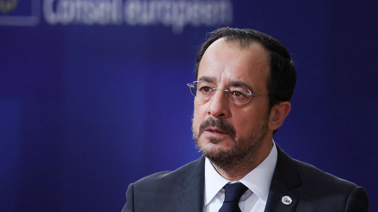 Cypriot President Nikos Christodoulides attends the European Union leaders' summit in Brussels, Belgium, October 23, 2025. REUTERS/Yves Herman