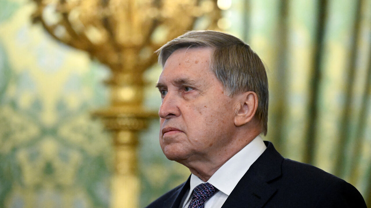 Kremlin aide Yuri Ushakov attends a meeting of Russian President Vladimir Putin with Emirati President Sheikh Mohamed bin Zayed Al Nahyan (both not pictured) at the Kremlin in Moscow, Russia on August 7, 2025.     ALEXANDER NEMENOV/Pool via REUTERS