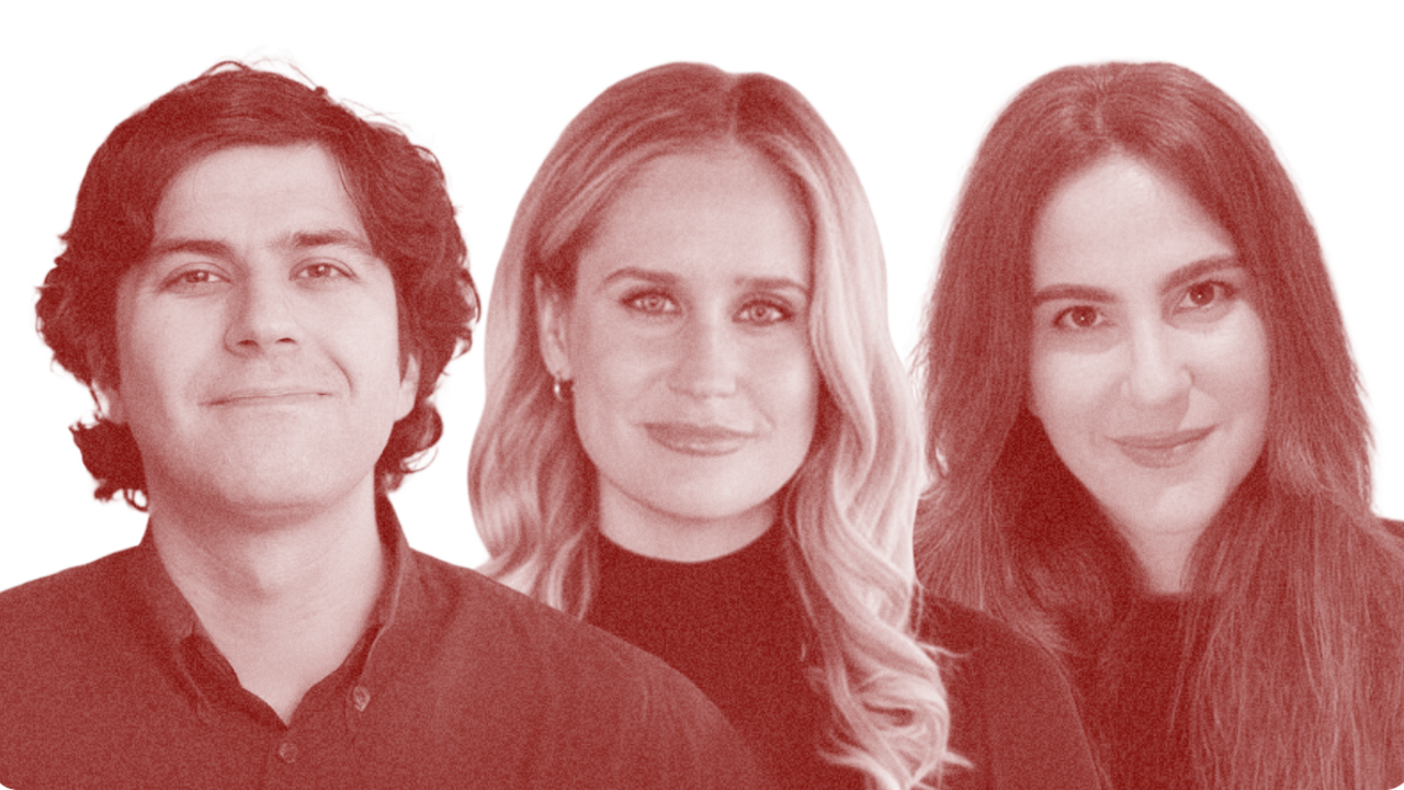 Adam Lucente, Elizabeth Hagedorn and Beatrice Farhat