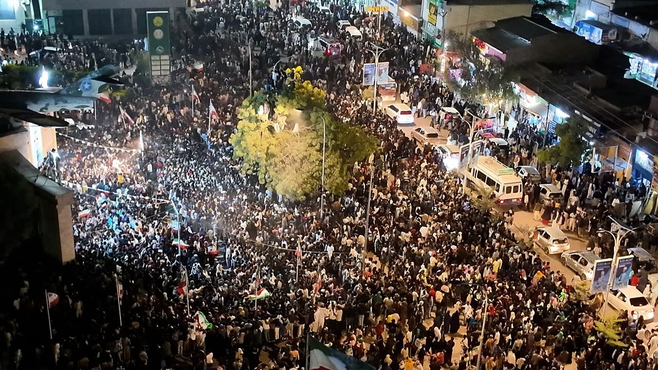 This aerial view shows residents waving Somaliland flags as they gather to celebrate Israel's announcement recognizing Somaliland's statehood in downtown Hargeisa, on Dec. 26, 2025. 