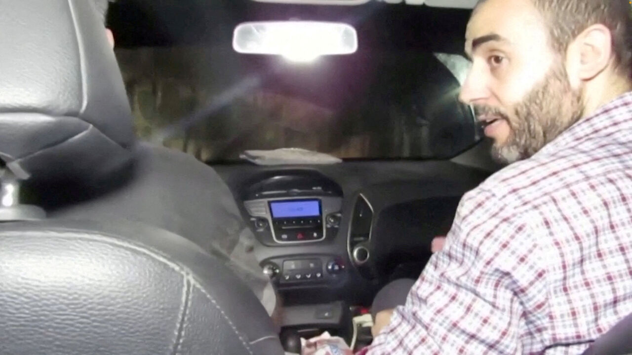 A screengrab shows according to the Israeli Army, Hamas Gaza chief Mohammad Sinwar, taken from a handout video, released December 17, 2023. Israeli Army/Handout via REUTERS