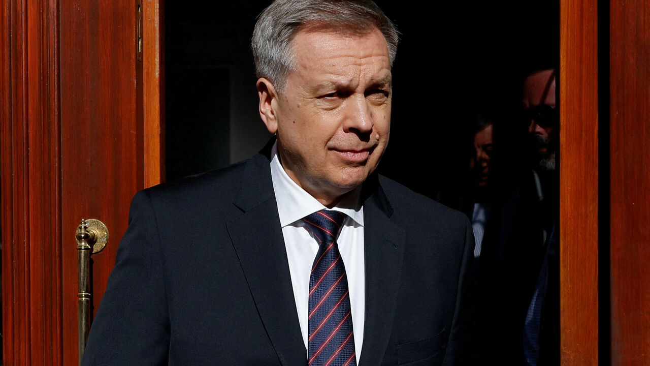 Igor Kostyukov, Chief of the Main Directorate of the General Staff of the Russian Armed Forces, who is part of the Russian delegation in Istanbul for potential peace talks with Ukraine, exits the consulate general of the Russian Federation, in Istanbul, Turkey, May 15, 2025. REUTERS/Maxim Shemetov