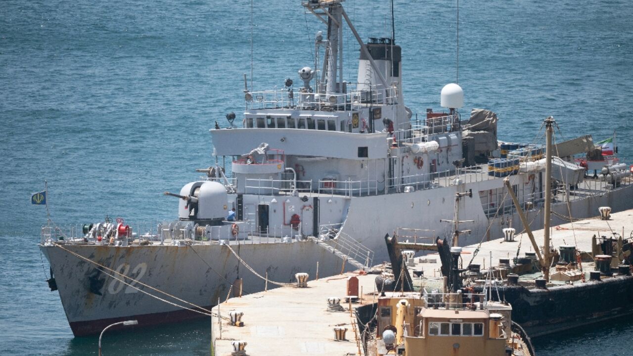 An Iranian corvette, the IRIS Naghdi, was among the vessels that moored off Cape Town ahead of the BRICS navy exercises
