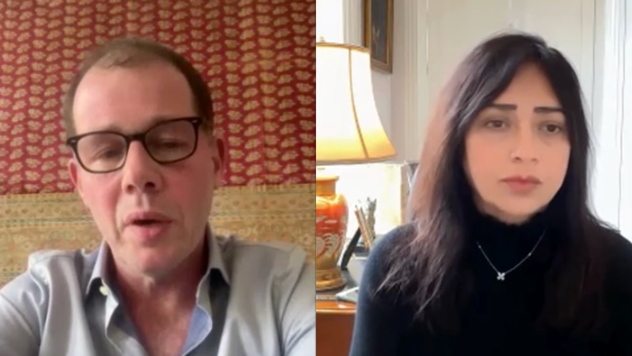 Christopher de Bellaigue and Amberin Zaman side by side