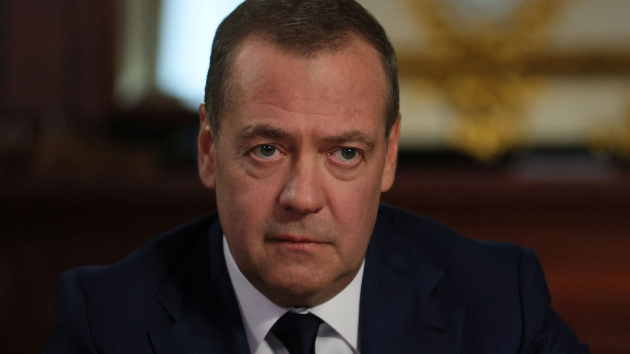 Deputy Chairman of the Russian Security Council Dmitry Medvedev attends an interview with Reuters, TASS and WarGonzo in the Moscow region, Russia, January 29, 2026. Dmitry Medvedev's Secretariat/Handout via REUTERS