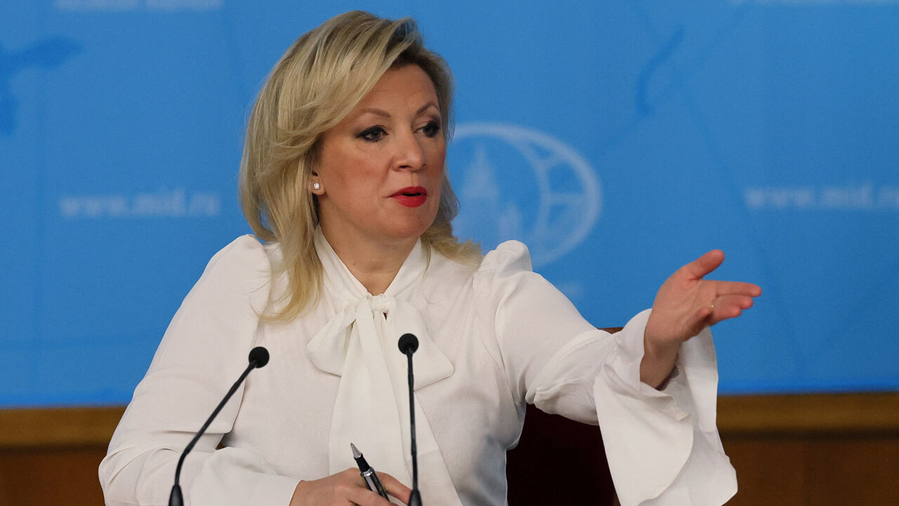 Spokeswoman of Russia's Foreign Ministry Maria Zakharova attends the annual press conference held by Foreign Minister Sergei Lavrov in Moscow, Russia January 20, 2026. REUTERS/Shamil Zhumatov