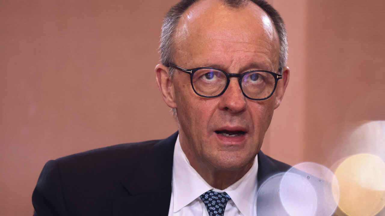 German Chancellor Friedrich Merz speaks during a cabinet meeting at the Chancellery in Berlin, Germany February 4, 2026. REUTERS/Liesa Johannssen