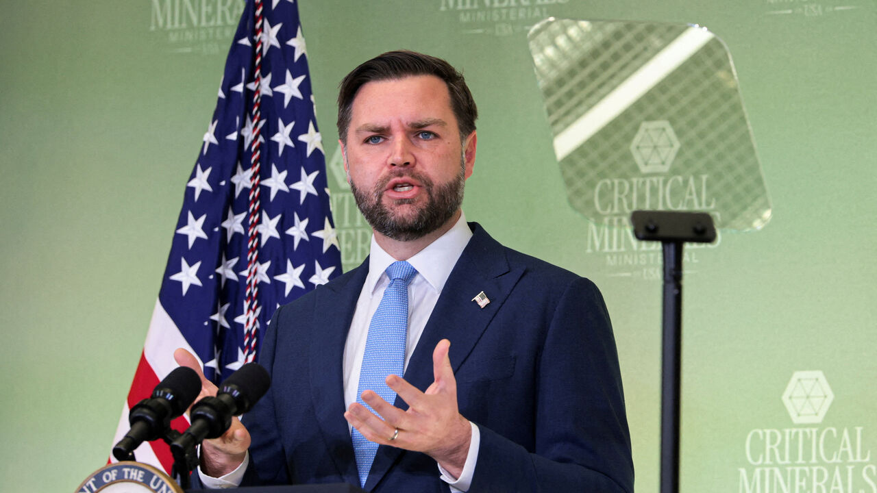 U.S. Vice President JD Vance speaks during the Critical Minerals Ministerial at the State Department in Washington, D.C., U.S., February 4, 2026. REUTERS/Jonathan Ernst
