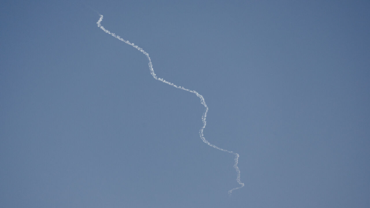 Israel's David's Sling system operates for interception as rockets are fired from Lebanon, amid the ongoing conflict in Gaza between Israel and Hamas and cross-border hostilities between Hezbollah and Israel, as seen from Tel Aviv, Israel, September 25, 2024. REUTERS/Amir Cohen