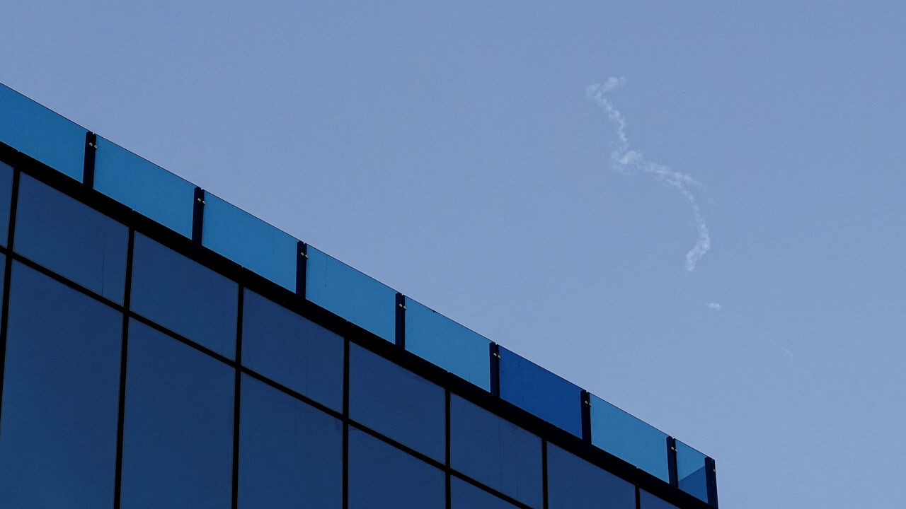 A missile is intercepted above Al Khalidiyah residential neighborhood after Iranian missile attacks, following strikes by the United States and Israel against Iran, amidst regional tensions, in Abu Dhabi, United Arab Emirates, February 28, 2026. REUTERS/Amr Alfiky