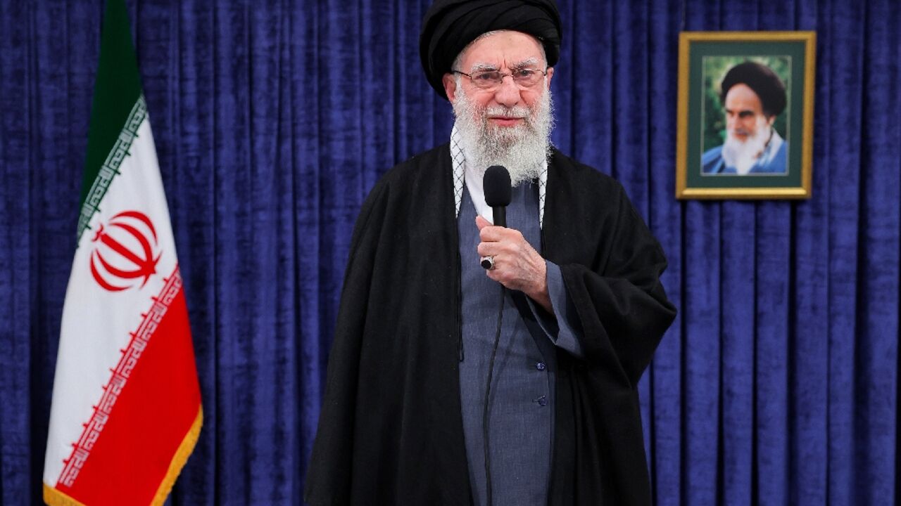 Supreme leader Ayatollah Ali Khamenei called for Iranians to show resolve in the face of international pressure