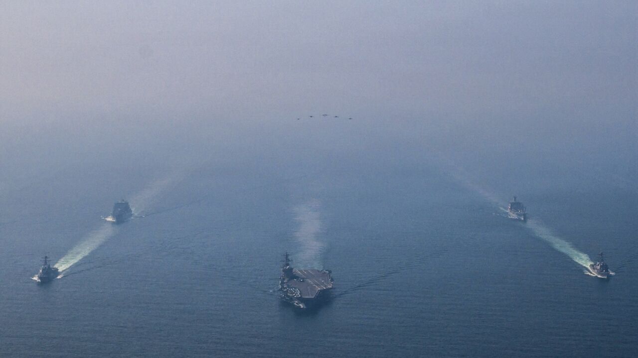 The United States has increased its presence in the Middle East, including with the
aircraft carrier USS Abraham Lincoln 