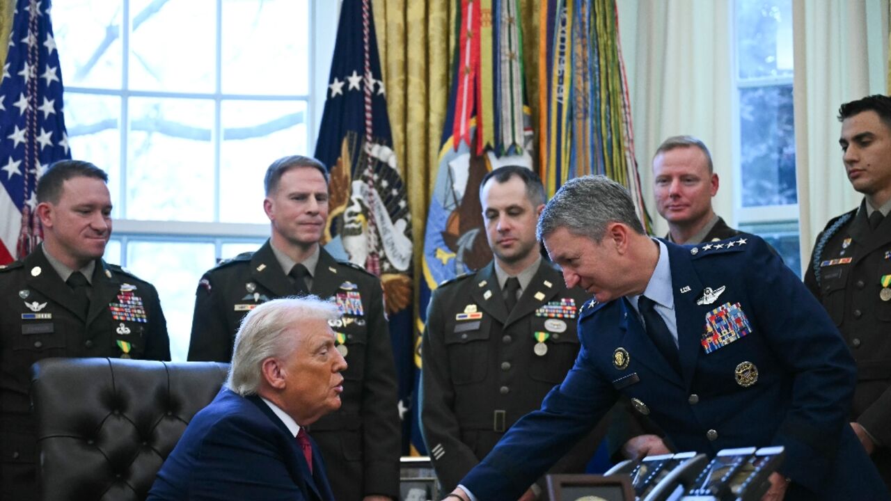 US President Donald Trump said General Dan Caine would be 'leading the pack' in case of military action against Iran