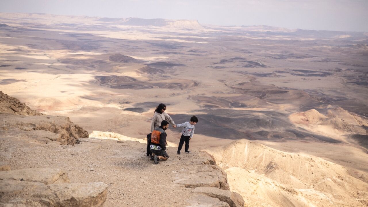 Israelis have flocked to the small resort town of Mitzpe Ramon in the Negev desert to escape the air raid sirens during the war in Iran
