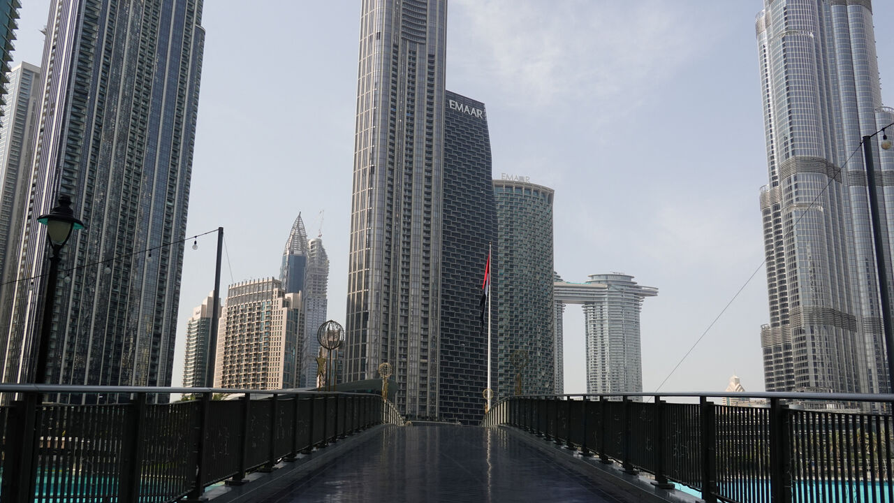An empty area near Burj Khalifa, after an Iranian attack, following United States and Israel strikes on Iran, in Dubai, United Arab Emirates, March 1, 2026. REUTERS/Amr Alfiky