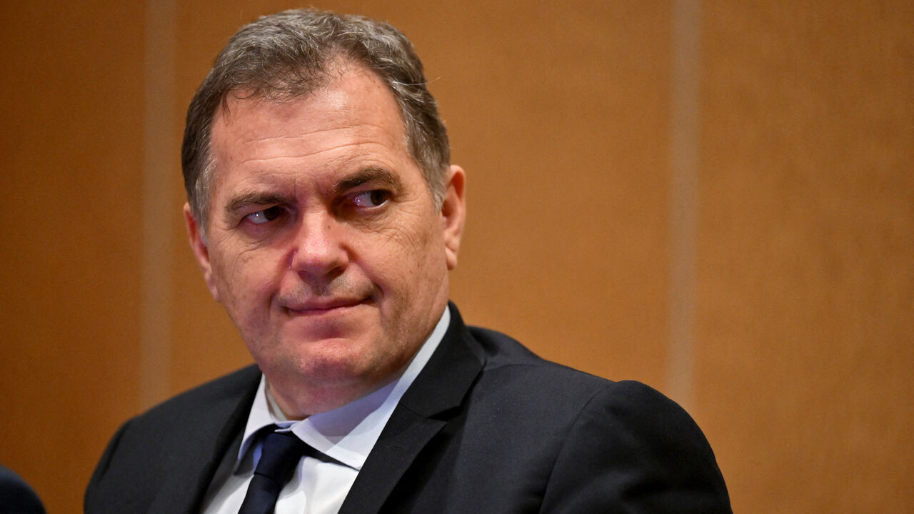 FILE PHOTO: French Minister for Transport Philippe Tabarot looks on during the Changi Aviation Summit at Sands Expo and Convention Centre in Singapore, February 2, 2026. REUTERS/Caroline Chia/File Photo