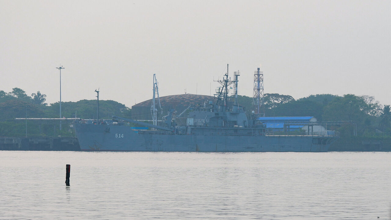 The Iranian military ship IRIS Lavan is docked at a port in Kochi, India, March 7, 2026. REUTERS/Sivaram V