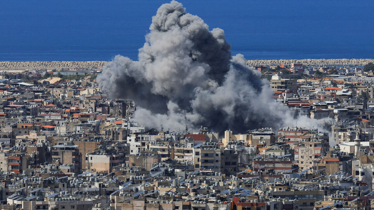 Smoke billows after an Israeli strike on Beirut's southern suburbs, following an escalation between Hezbollah and Israel amid the U.S.-Israeli conflict with Iran, Lebanon, March 9, 2026. REUTERS/Mohamed Azakir