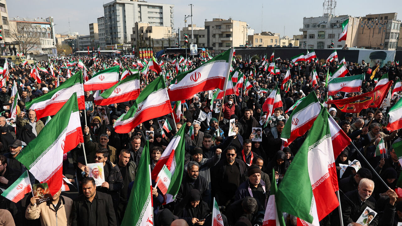 People attend a gathering to support Iran's new supreme leader Mojtaba Khamenei, amid the U.S.-Israeli conflict with Iran, in Tehran, Iran, March 9, 2026. Majid Asgaripour/WANA (West Asia News Agency) via REUTERS ATTENTION EDITORS - THIS PICTURE WAS PROVIDED BY A THIRD PARTY