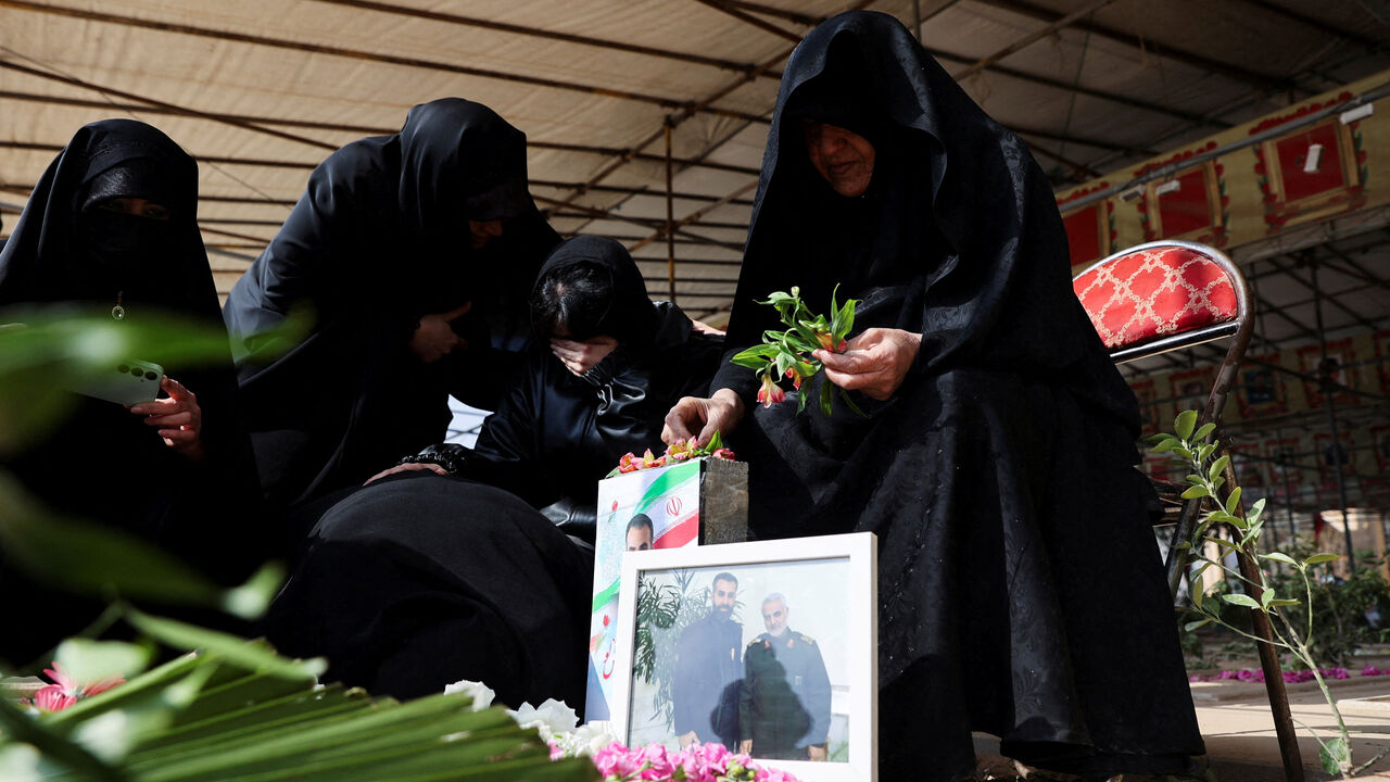 People attend a funeral ceremony for victims of Israeli and U.S. strikes, amid the U.S.-Israeli conflict with Iran, in Tehran, Iran, March 9, 2026. Majid Asgaripour/WANA (West Asia News Agency) via REUTERS