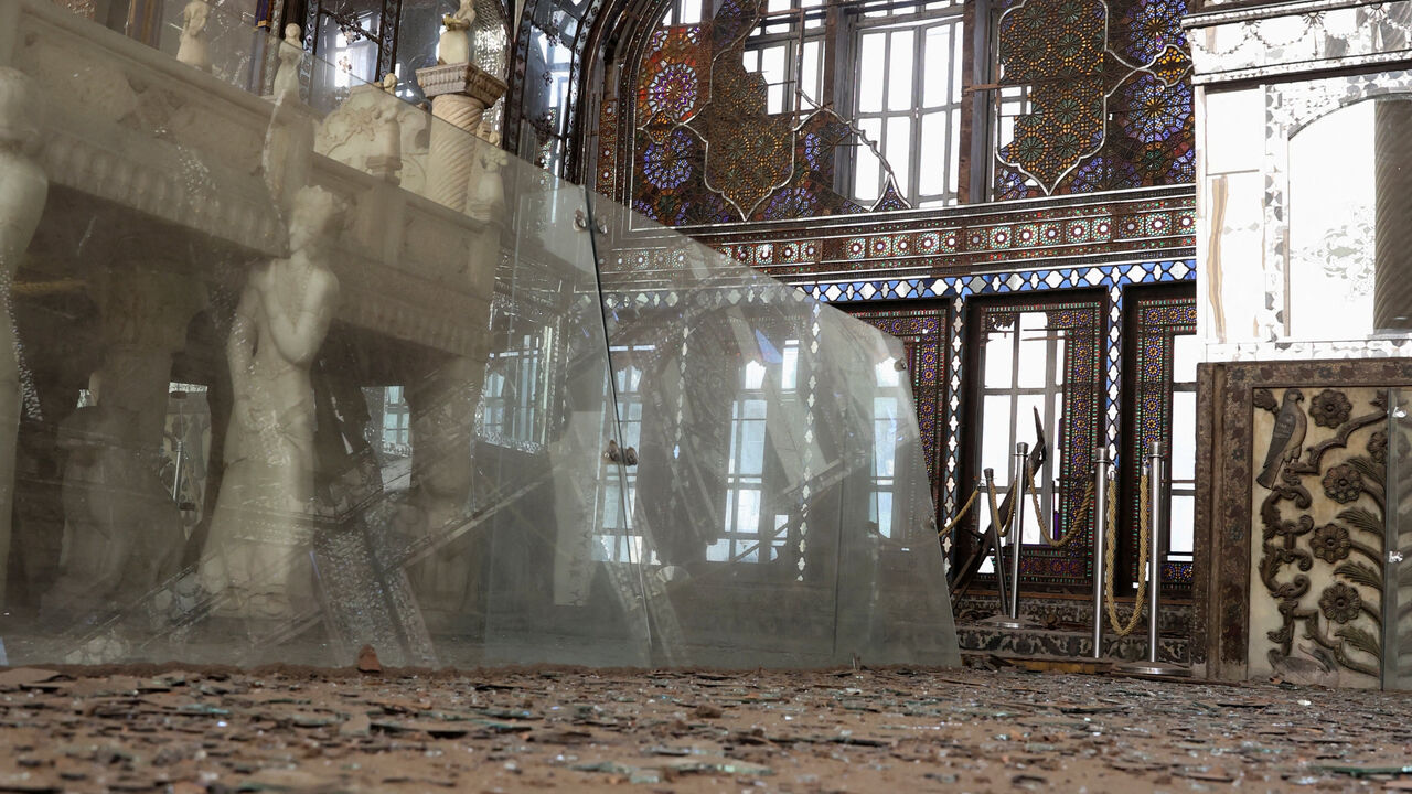 FILE PHOTO: Debris at the historical monument Golestan Palace after it was damaged in an Israeli and U.S. strike, amid the U.S.-Israeli conflict with Iran, in Tehran, Iran, March 3, 2026. Majid Asgaripour/WANA (West Asia News Agency) via REUTERS/ File Photo