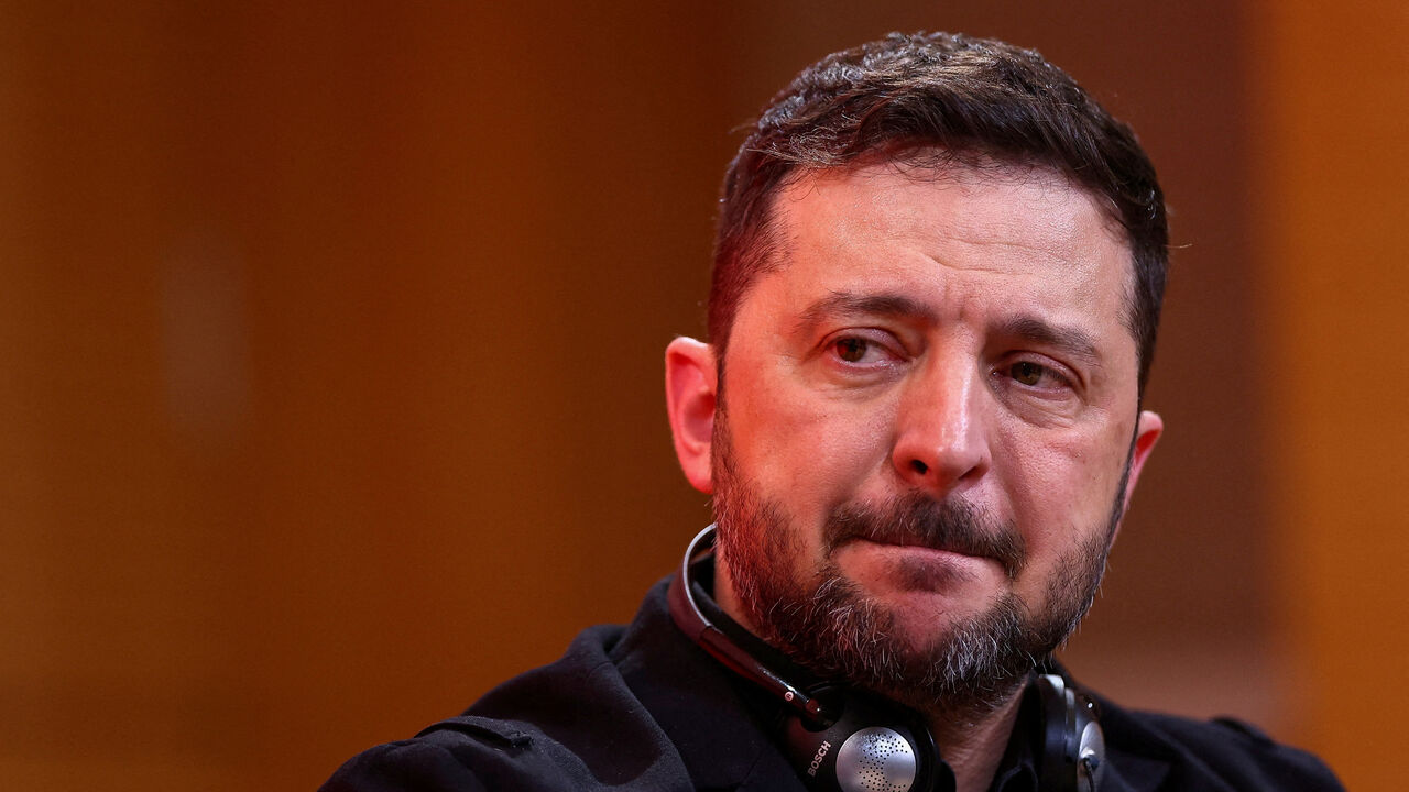 Ukrainian President Volodymyr Zelenskiy attends a panel at Sciences Po university, in Paris, France March 13, 2026.REUTERS/Abdul Saboor