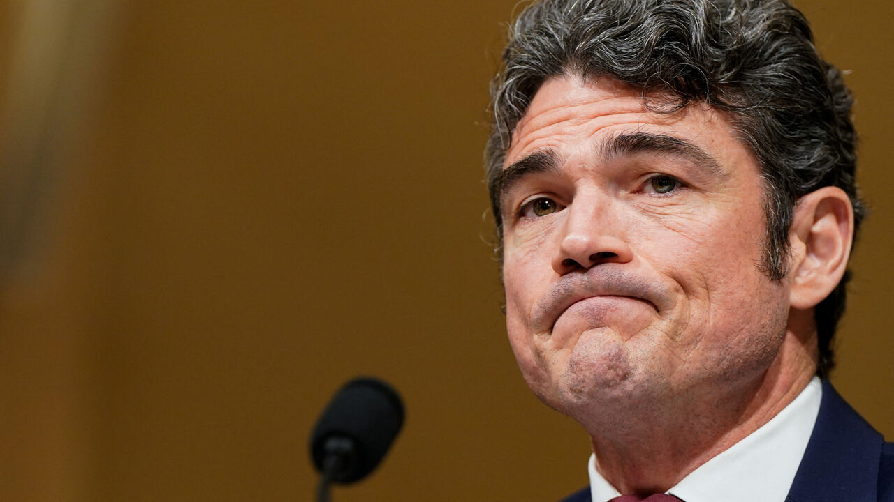 FILE PHOTO: National Counterterrorism Center Director Joseph Kent attends a House Homeland Security hearing entitled "Worldwide Threats to the Homeland," on Capitol Hill in Washington, D.C., U.S. December 11, 2025.  REUTERS/Elizabeth Frantz/File Photo