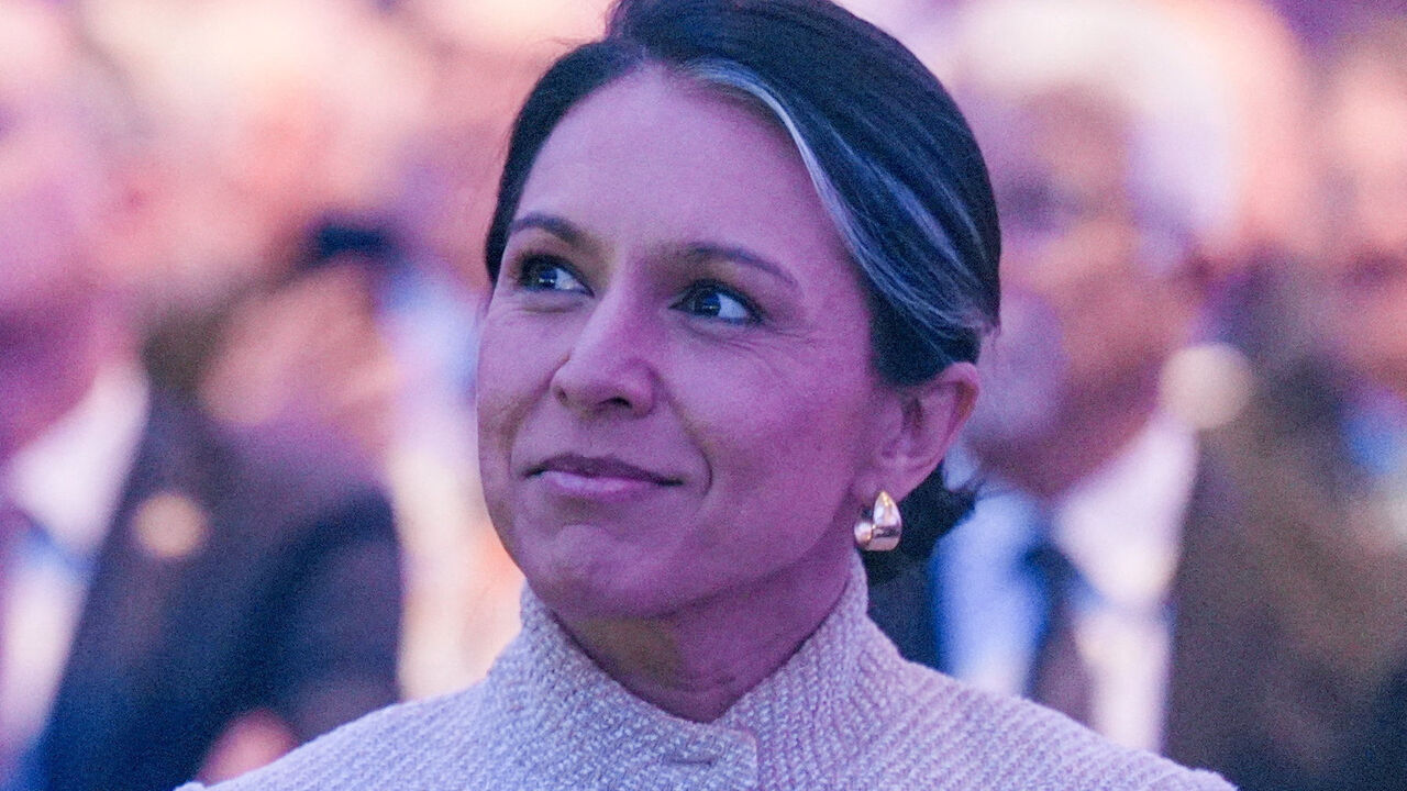 FILE PHOTO: United States Director of National Intelligence Tulsi Gabbard attends the National Prayer Breakfast in Washington, D.C., U.S., February 5, 2026. REUTERS/Al Drago/File Photo