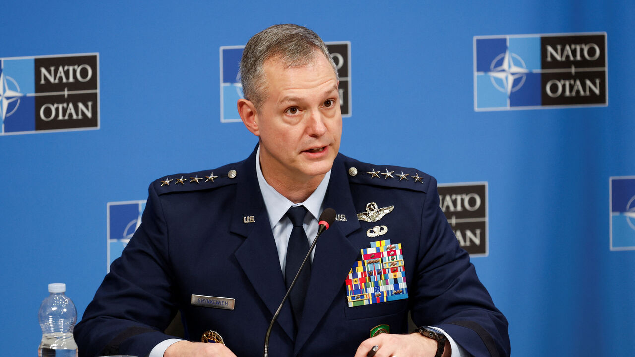 FILE PHOTO: NATO Supreme Allied Commander Europe (SACEUR) U.S. Air Force General Alexus Grynkewich attends a joint news conference at NATO headquarters in Brussels, Belgium January 22, 2026. REUTERS/Geert Vanden Wijngaert/File Photo
