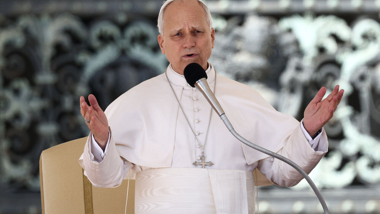 Pope Leo XIV holds the weekly general audience in Saint Peter's Square at the Vatican, March 18, 2026. REUTERS/Guglielmo Mangiapane