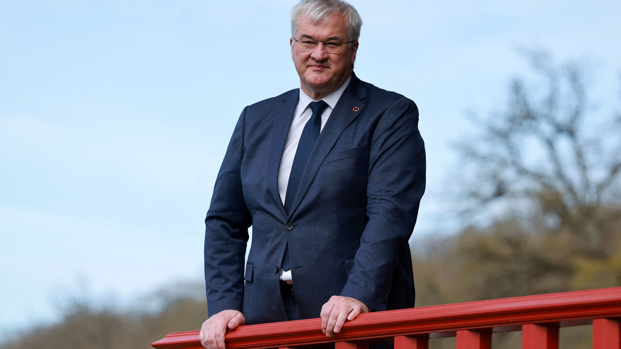 Ukraine's Foreign Minister Andrii Sybiha poses after an interview with Reuters on the second day of the G7 Foreign Ministers' Meeting at Vaux-de-Cernay Abbey in Cernay-la-Ville near Paris, France, March 27, 2026. REUTERS/Stephanie Lecocq