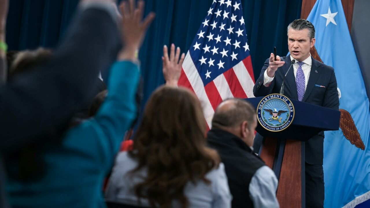 Pentagon chief Pete Hegseth told a press conference that talks to end the Middle East war are 'gaining strength'