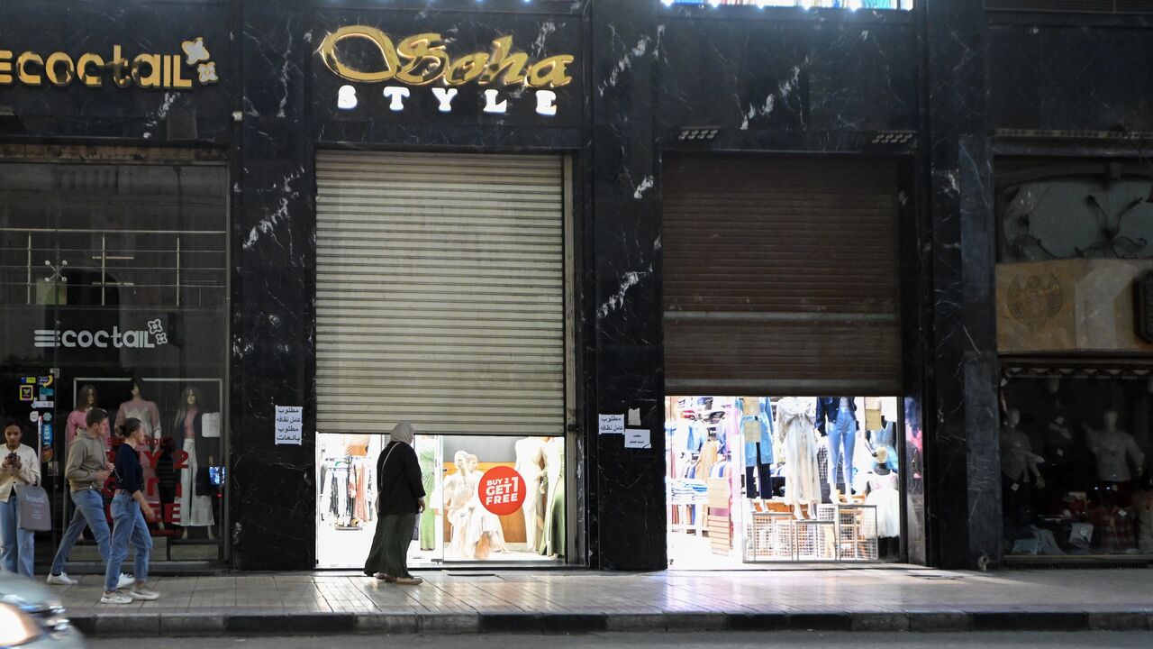 Shops close early, on March 28, 2026, in Cairo, Egypt. 