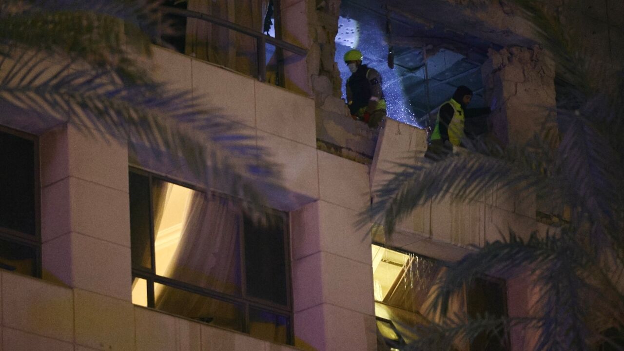 First responders at the Beirut hotel hit in an air strike