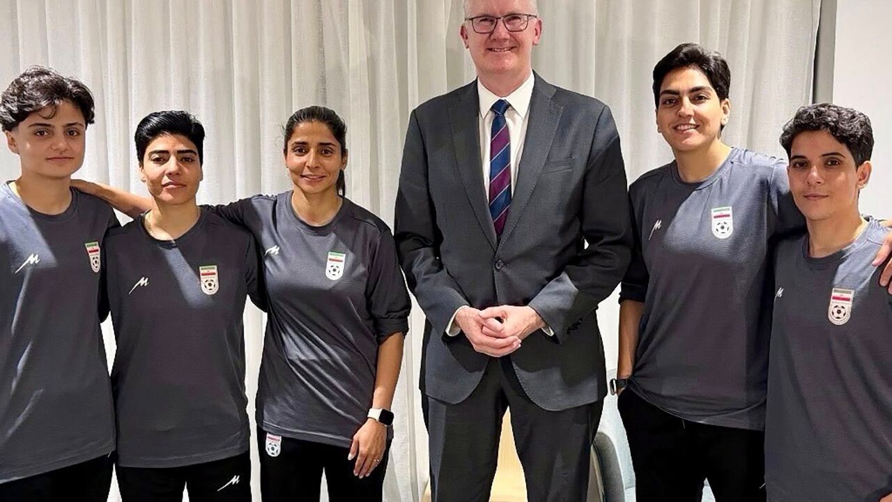 Five members of the Iranian women's football team have claimed asylum in Australia