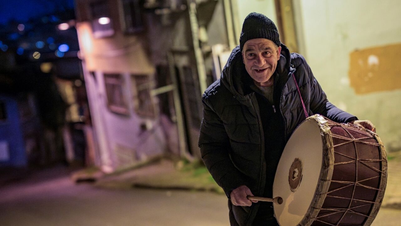 Hakan Ozbingol has been playing the Ramadan drum to wake the faithful since he was 10