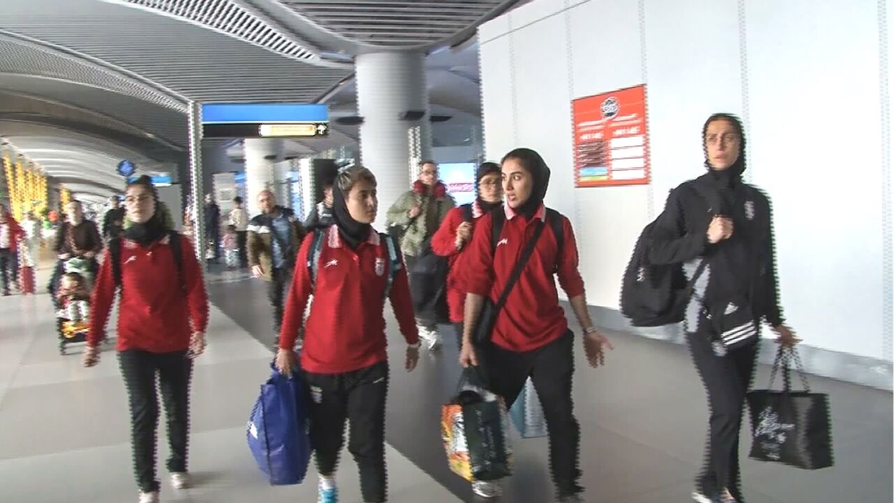 Turkish news agency DHA said the Iranian women's football team had left Istanbul Airport under police escort and headed to a hotel in the city