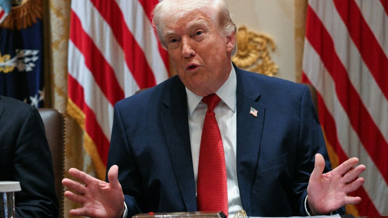 US President Donald Trump was holding his first cabinet meeting since the start of the Iran war