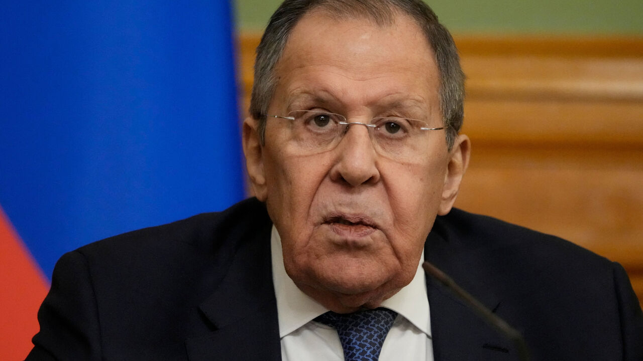 FILE PHOTO: Russian Foreign Minister Sergei Lavrov speaks during a joint news conference with Egyptian Foreign Minister Badr Abdelatty following their meeting in Moscow, Russia April 3, 2026. Pavel Bednyakov/Pool via REUTERS/File Photo